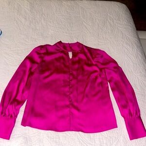 Fucsia satin top